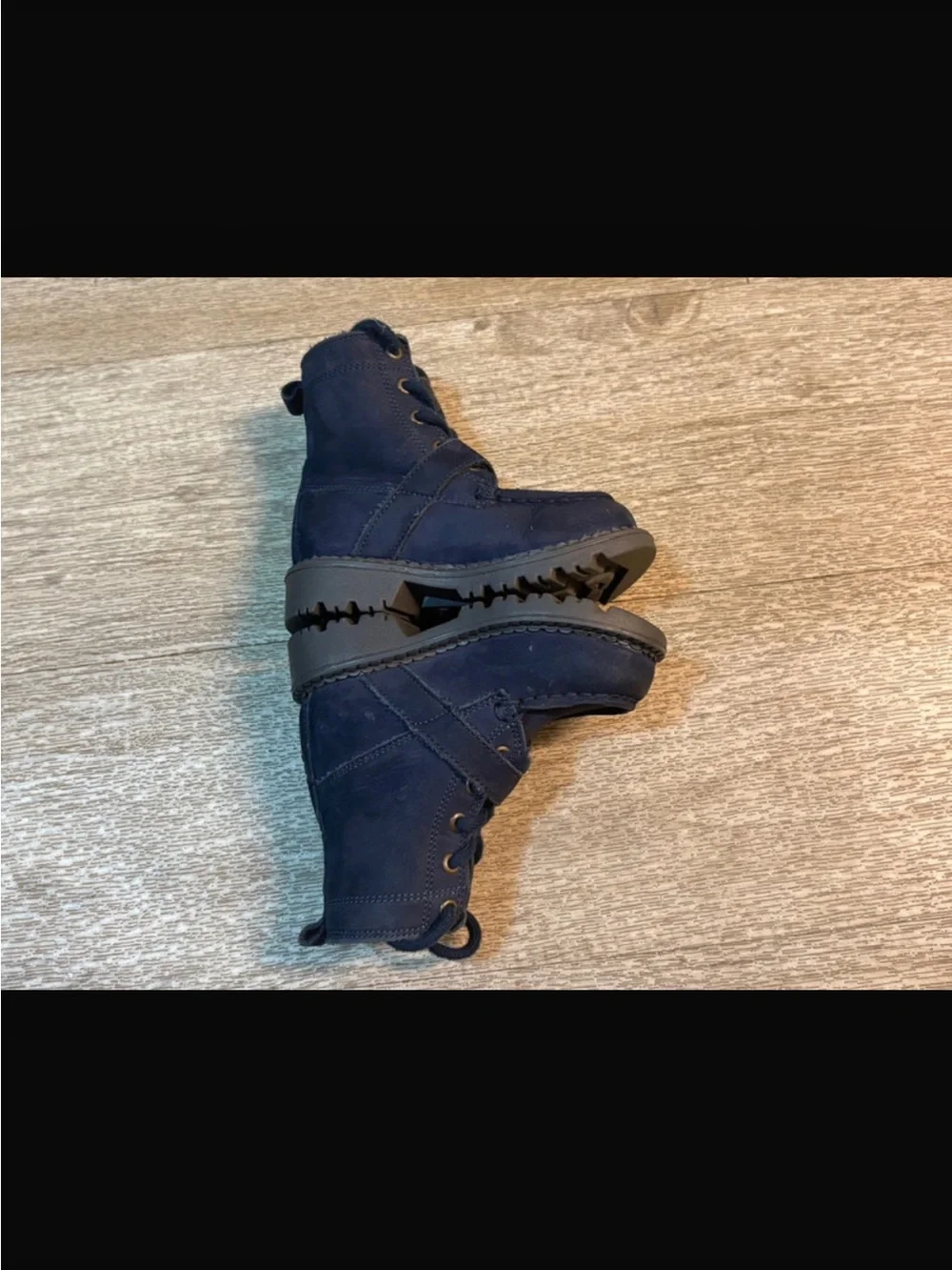 POLO RALPH LAUREN NAVY BLUE TODDLER BOOTS SIZE 6